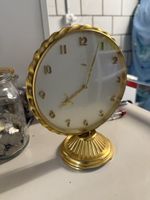 Imhof Elegante Tischuhr vergoldet - Swiss Made - Top Zustand