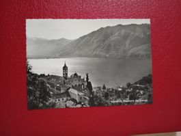 Locarno Tessin Madonna del Sasso Lago Maggiore s/w Karte