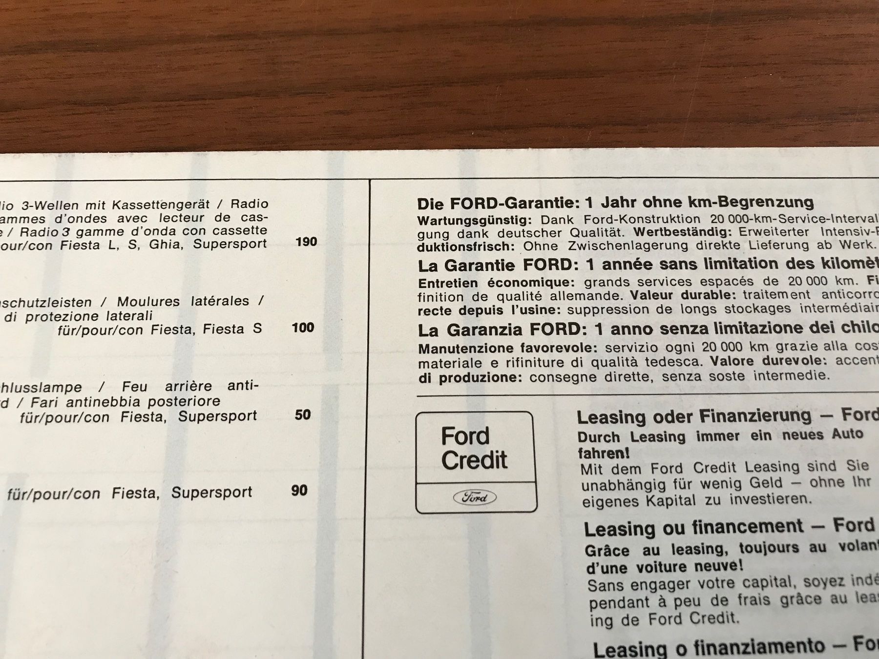 Ford Dokumente: Ford Fiesta Prospekt – Gebraucht aus Balterswil von Jeko1967 5
