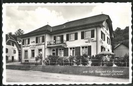 Boncourt, Café-Restaurant A LA LOCOMOTIVE, circulée 1951