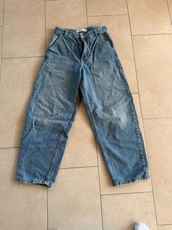 Wide Leg Damen Jeans - Blau im lässigen Vintage-Look