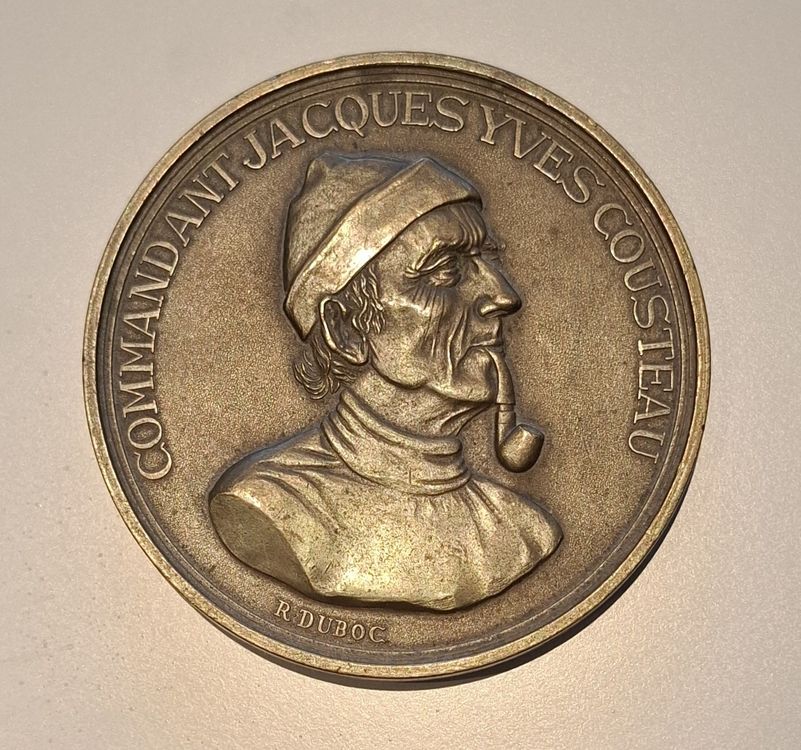 Médaille Cousteau Calypso R.Duboc Laffont 1