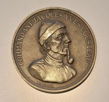 Médaille Cousteau Calypso R.Duboc Laffont