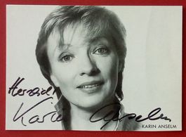 Karin Anselm Autogramm signiert Fotopostkarte 10x15cm