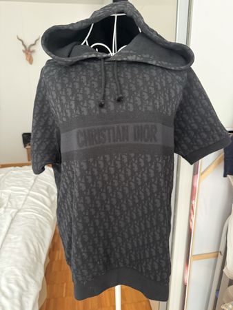 Christian Dior Black Oblique Monogram Logo Printed Hoodie