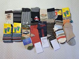 NEU! 20x Jungen Socken bunter Mix Grösse 27-30 Super Angebot