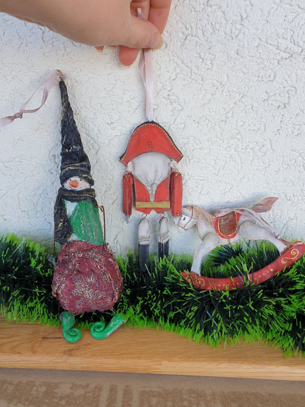 Weihnachtstischdeko Set, 6 Stück 3D Papier Waben Tischdeko Mit