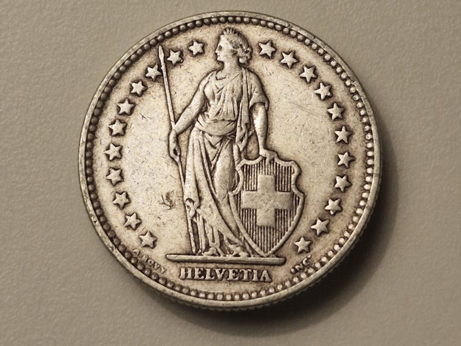 Tutti le monete: 1x 2 Fr. - 1921 - Silber/Argent 0.835 – Usato da Rüti ZH venduto da jpee 1