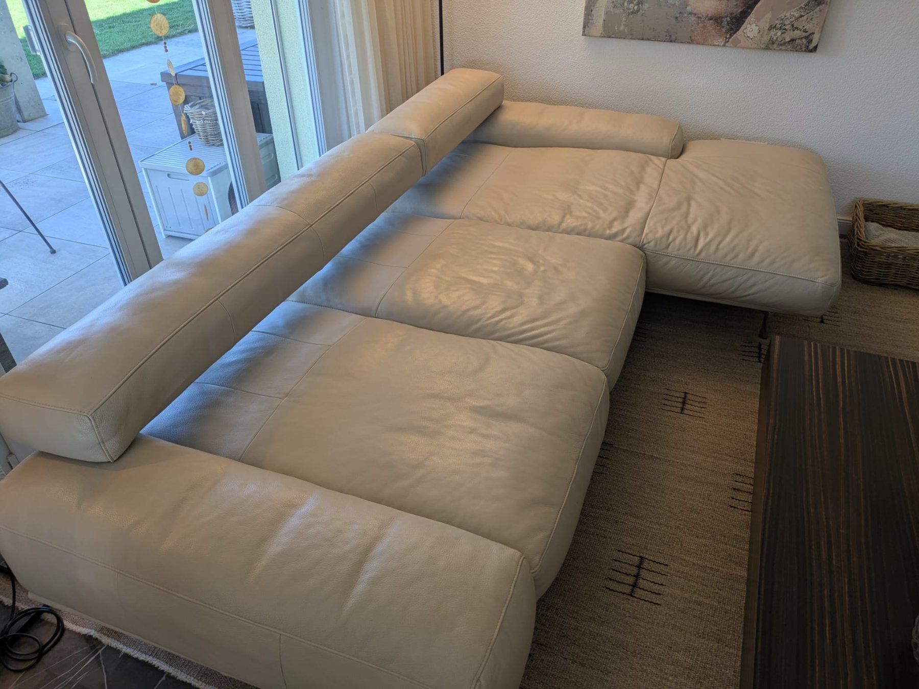 Sofas: Designersofa - Ewald Schillig Ecksofa Echtleder Beige – Gebraucht aus Boningen von LugoEmalf 3
