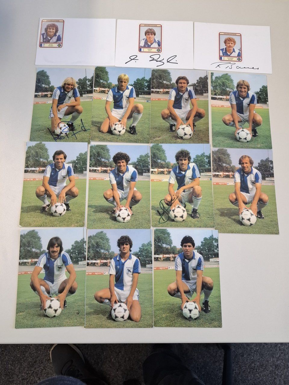 Autografi: Grasshoppers 3 Autogramme auf 3 Karten mit Panini- – Usato da Basel venduto da Falcodr