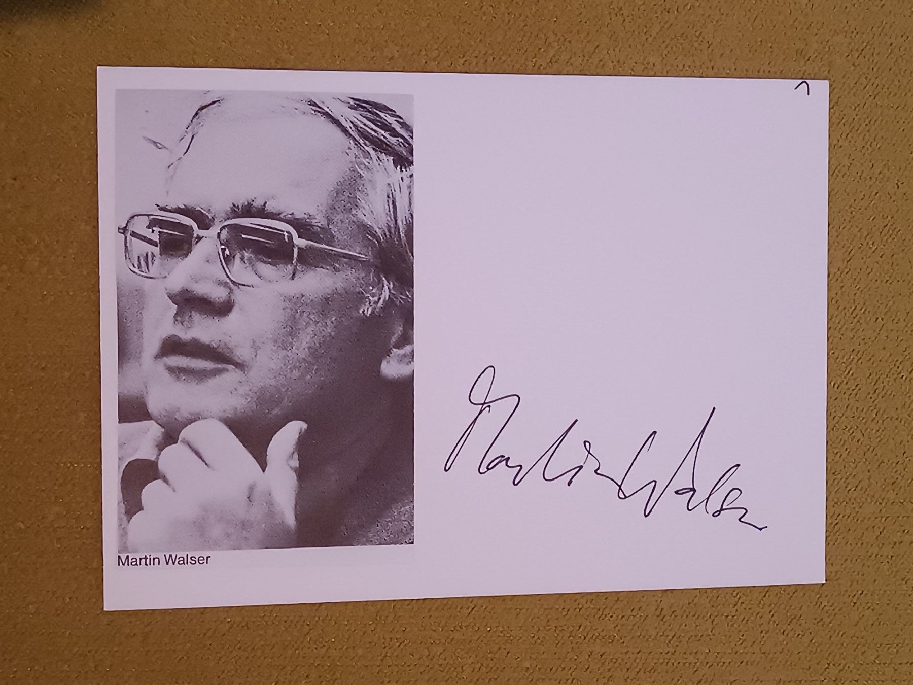 Autografi: Martin Walser - handsigniert - 2023 verstorben – Usato da Menziken venduto da Autogramme