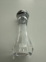 Eleganter Salzstreuer in Plexiglas / Chromkappe, Fabrikneu
