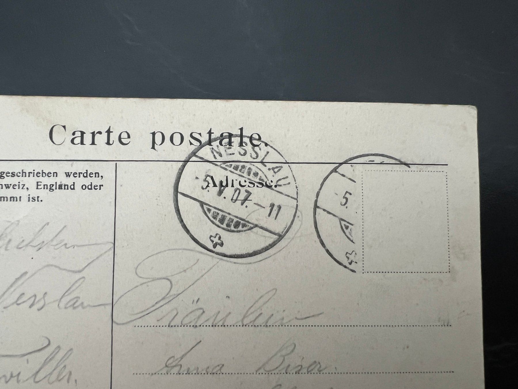 Cartoline postali: AK  1907 Nesslau Giessenfall  (G3199) – Usato da Hinwil venduto da Sidi4 1
