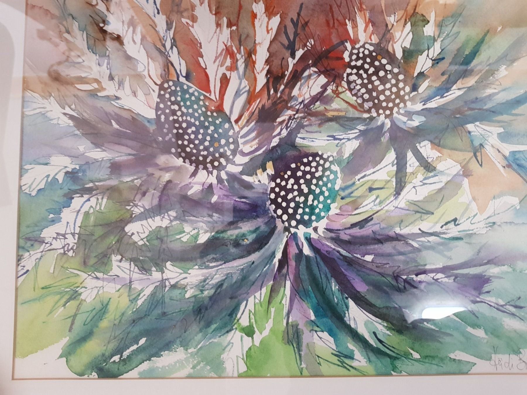 Foto & Immagini: Bild Gemälde Aquarell Heidi Bühler volle Farben – Usato da Walterswil BE venduto da Lonitti 3