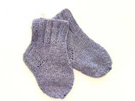 100% Cashmere, Handmade Knitted Socks for Kids