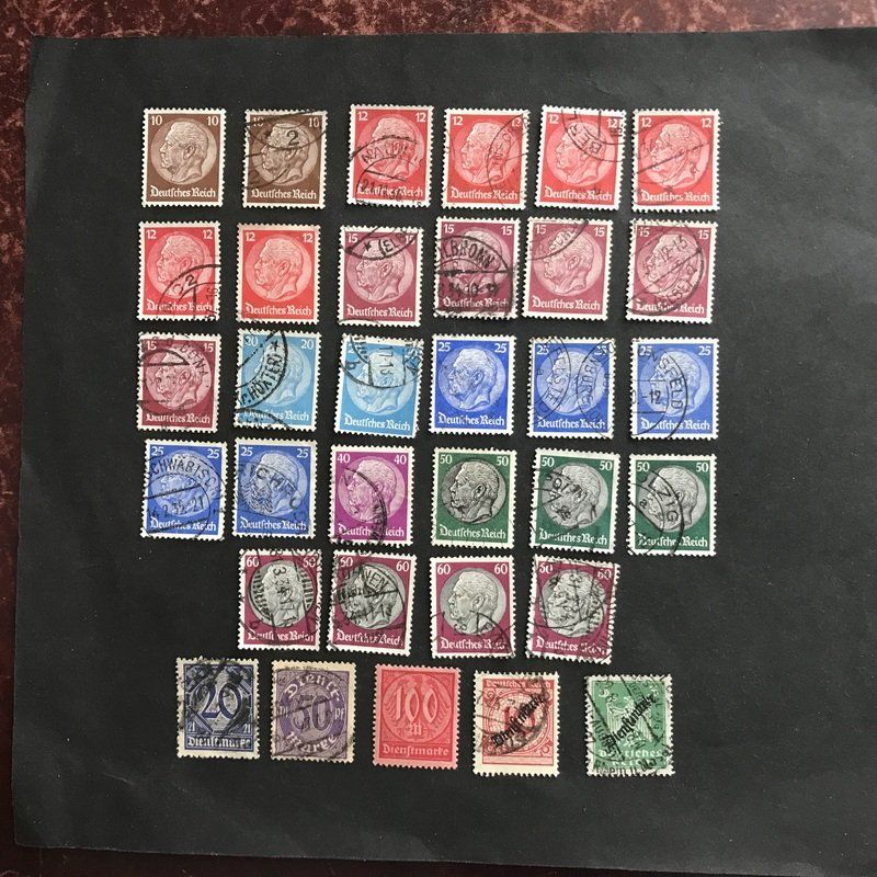 Alle Briefmarken: Deutsches Reich 1923/36 kl. Sammlung gest – Gebraucht aus Uitikon Waldegg von Gooddeal05 3