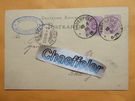 Deutsche Postkarte 1886