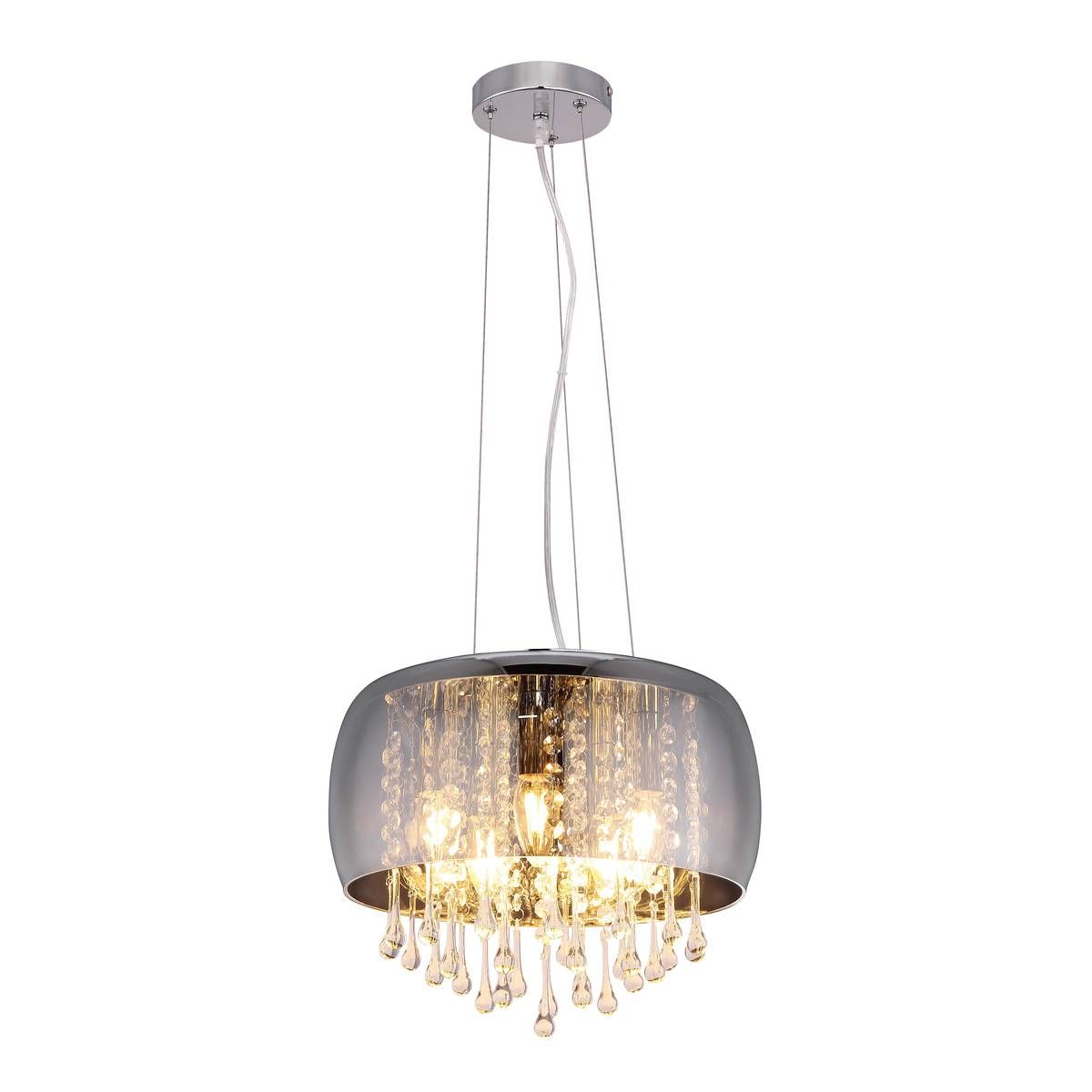 Kronleuchter & Deckenlampen: Pendelleuchte, Glas, Chrom, 35 cm Ø – Neu (gemäss Beschreibung) aus Kreuzlingen von Smart-Light