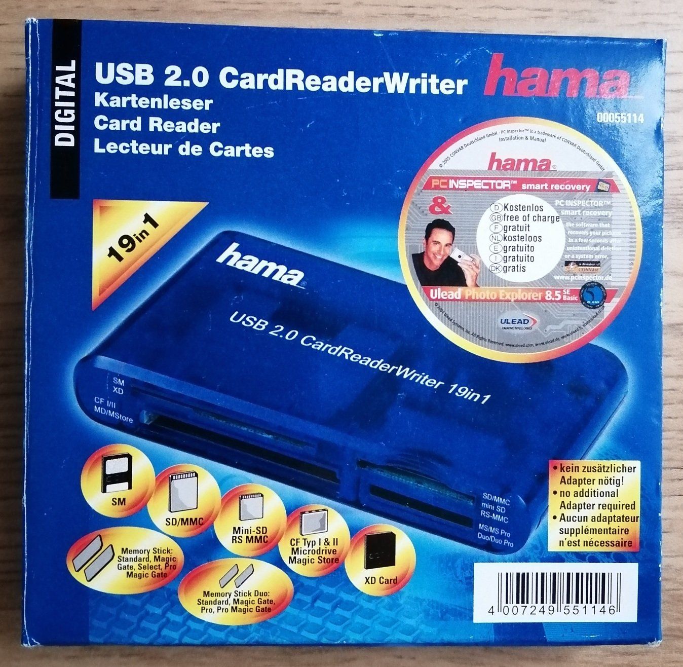 Hama Lecteurs de cartes: HAMA USB 2.0 Card ReaderWriter, Kartenleser – Neuf avec emballage d'origine à Bern par Prasolux