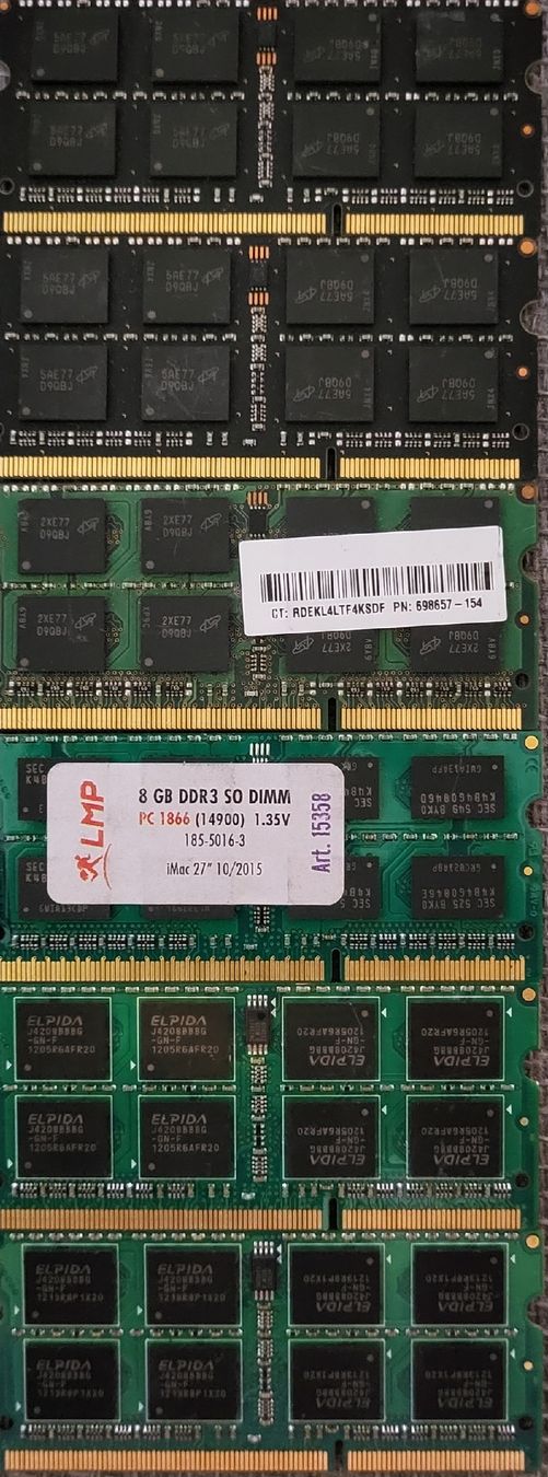 Memoria / RAM: 6×diverse RAM Riegel DDR3 – Usato da Zürich venduto da Gulbi1919 1