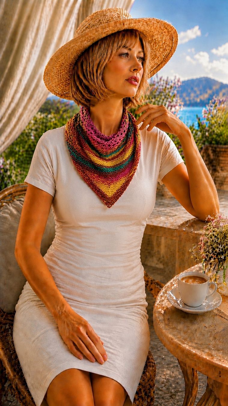 Foulard & Sciarpe: Sommer Dreiecktuch – Nuovo e nell'imballaggio originale da Liebistorf venduto da Mia_Akira_Lunita 1