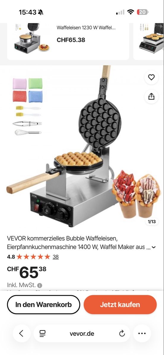 Elettrodomestici da cucina: Bubble Waffle Waffeleisen – Usato da Küsnacht ZH venduto da Vincent_666