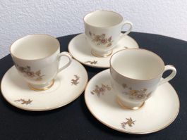 3 elegante Moccatassen von Fürstenberg