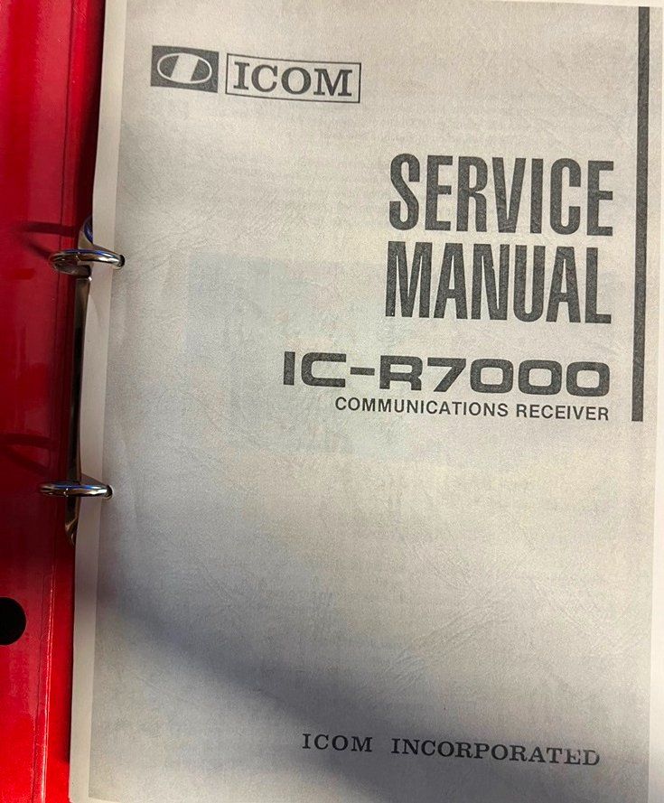 Documenti: 0109  ICOM  R7000 Service + Operating Manual De/E – Usato da Rothrist venduto da Fsuser