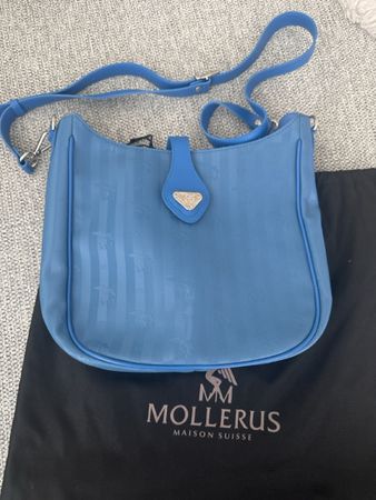 Maison Mollerus Umhängetasche blau guter Zustand