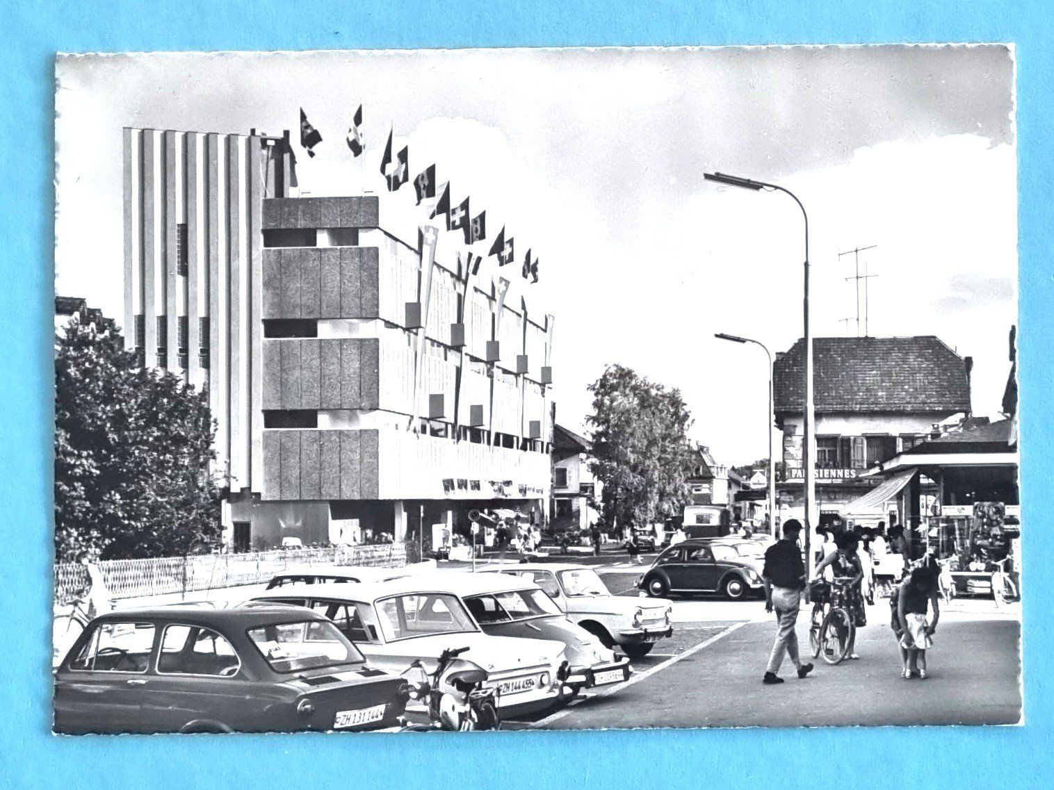 Ansichtskarten: Wetzikon - Dorfpartie - Oldtimer – Gebraucht aus Rothrist von RROENK