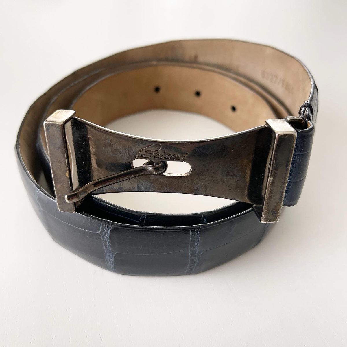 Brioni Cinture: BRIONI Crocodile Leather Belt – Nuovo (secondo la descrizione) da Emmen venduto da Avviivva_Com2023