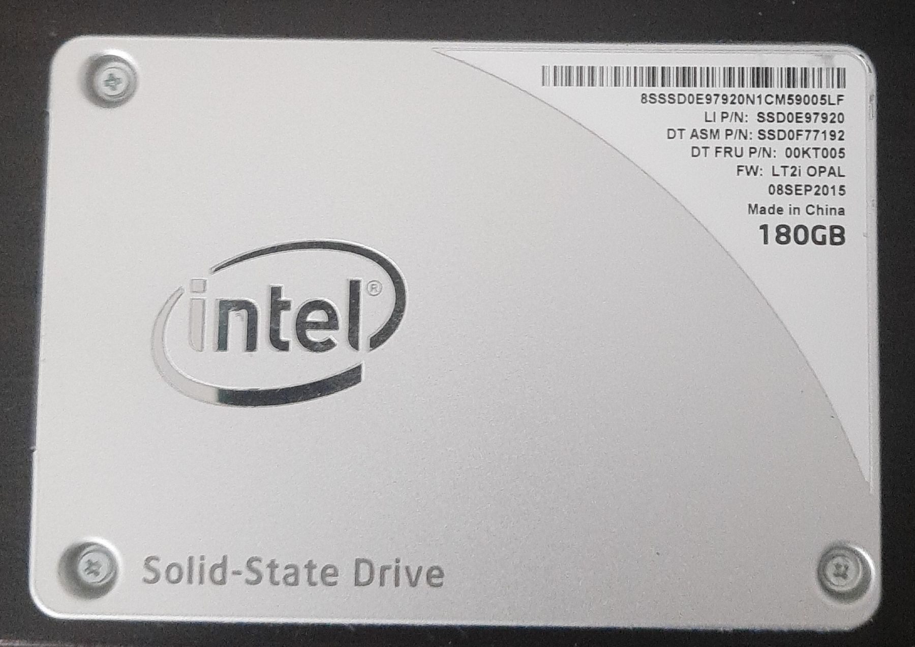 Intel Disques durs: Intel 180GB SSD – D'occasion à Zürich par vik_q29w