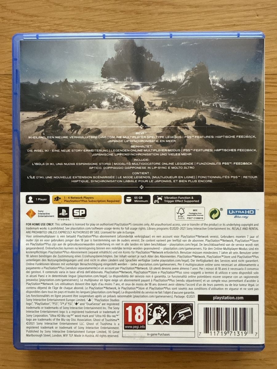 Spiele: PS-5 Spiel Ghost of Tsushima – Gebraucht aus Liestal von trackspot 1