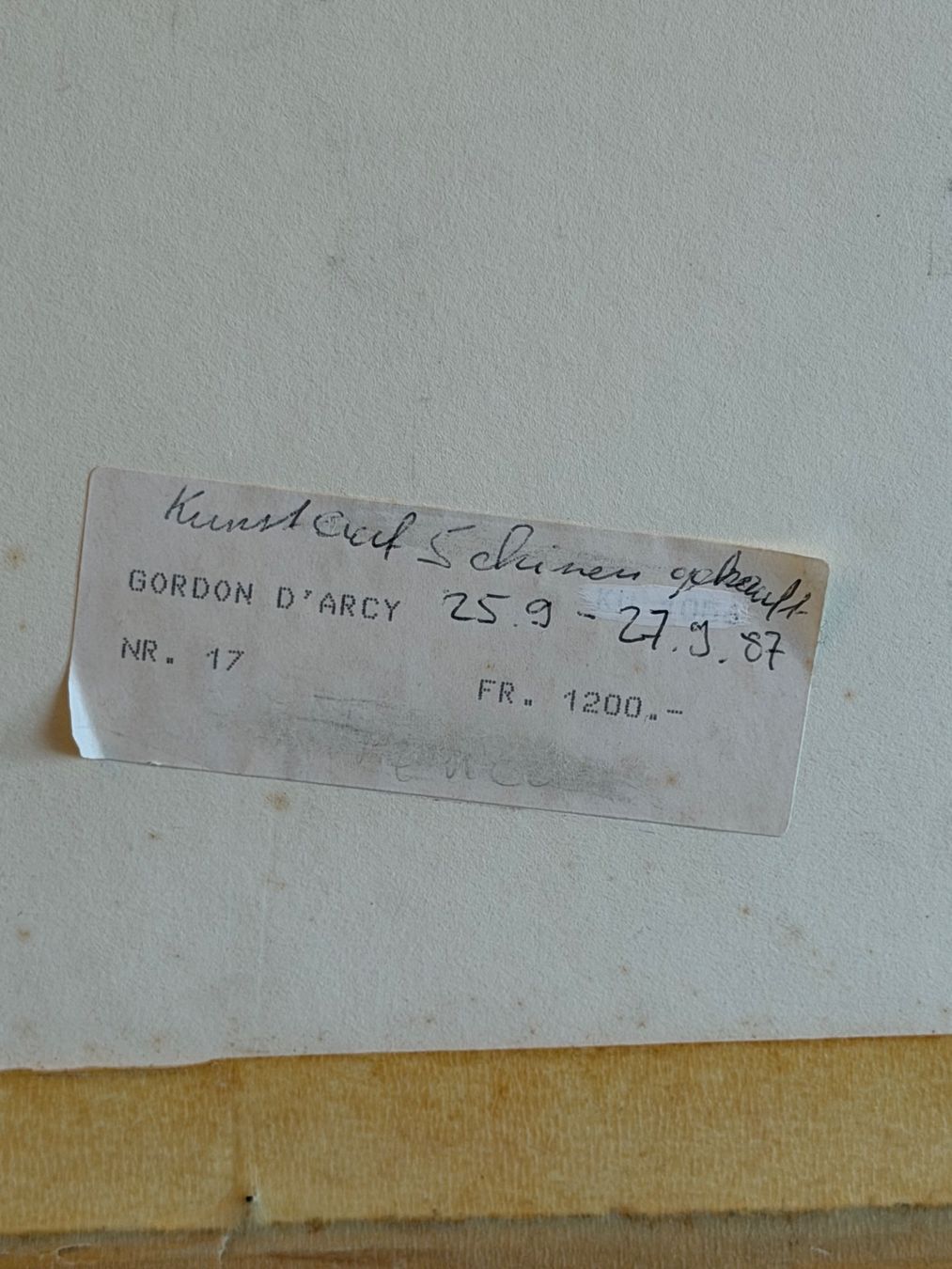Dipinti: GORDON D'ARCY 1987 Original Gemälde – Usato da Basel venduto da PAUL_ART 9