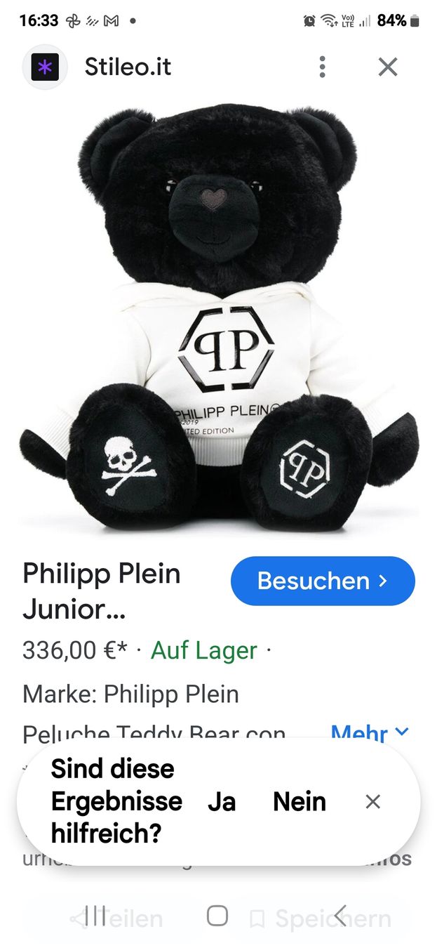 Jouets: Philipp Plein Junior Bär Limitet Edition – Neuf (Voir description) à wallisellen par funkelsternchen5 8