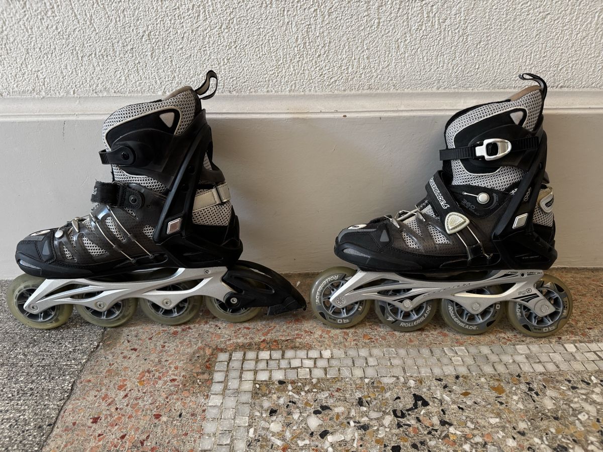 Pattini in linea & Pattini a rotelle: Inlineskates MAXDRIVE Crossfire 360 Rollerblade sg9 Größe 42 – Usato da Zürich venduto da Nobs1 3