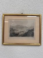 Antiker Stahlstich Luzern Ansicht nach W. H. Bartlett