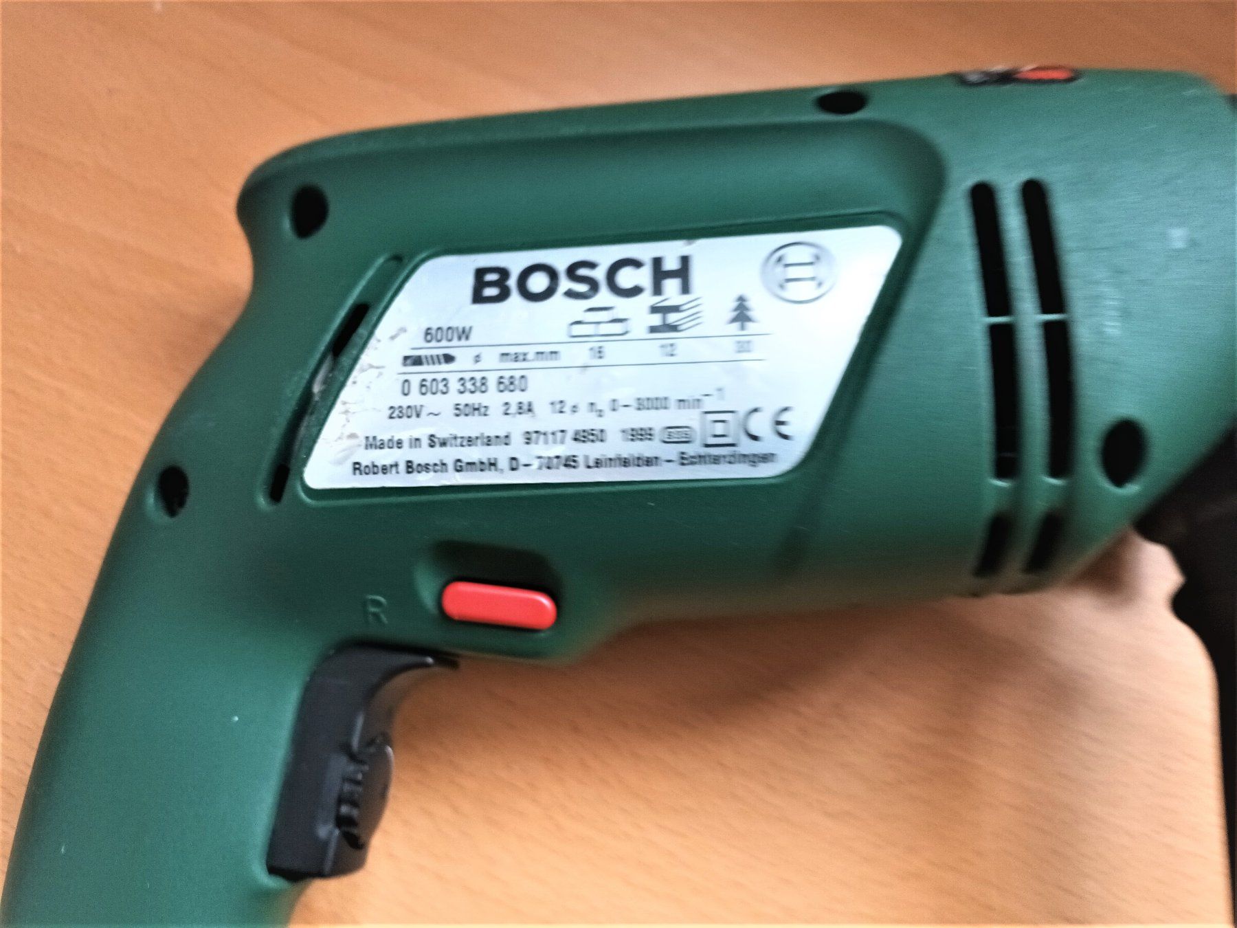 Bosch Trapani: Bosch Schlagbohrmaschine PSB 2000 mit Handgriff – Usato da Vaduz venduto da Bergtiger 3