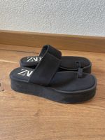 Zara Black Platform Sandals, Size 39