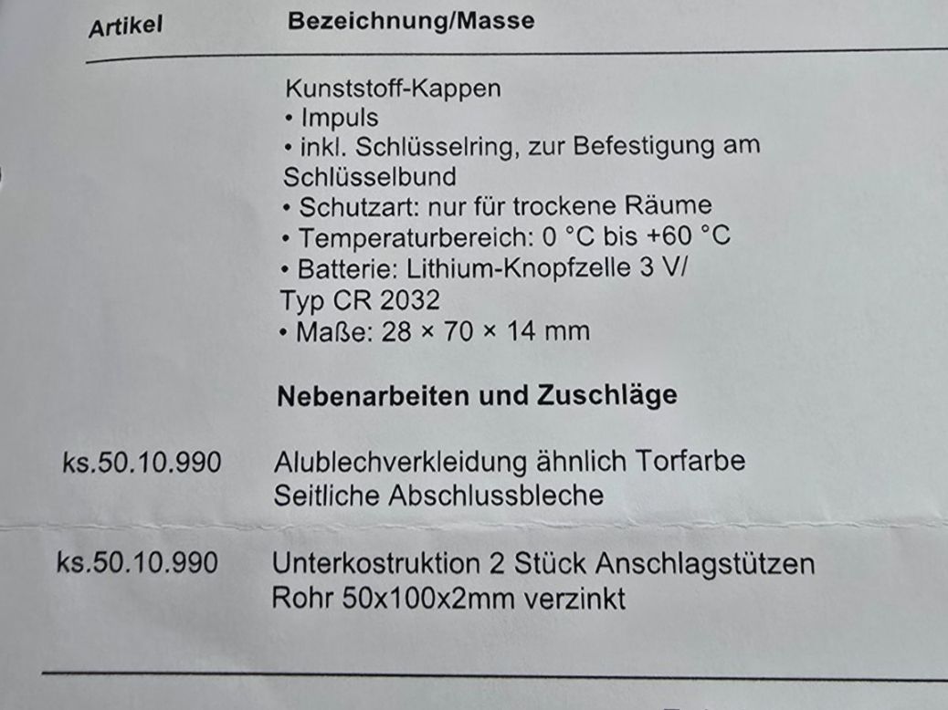 Hörmann Autre matériel électrique: Hörmann Garagen-Rolltor RollMatic RAL 7016 Anthrazitgrau... – D'occasion à Obfelden par Marlen.CarmenW 3