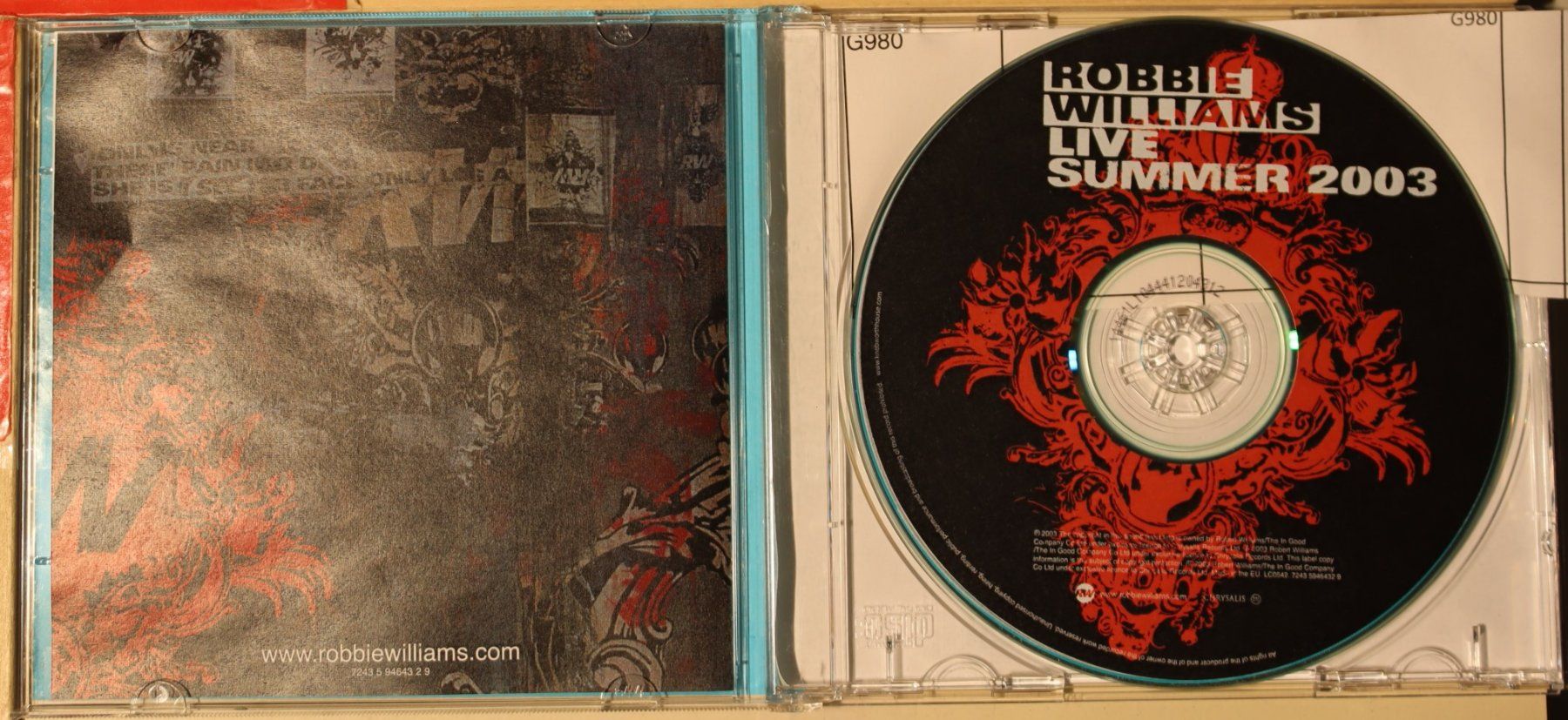 CD: Robbie Williams – Live Summer 2003 – Usato da Luzern venduto da CONTENTI 1