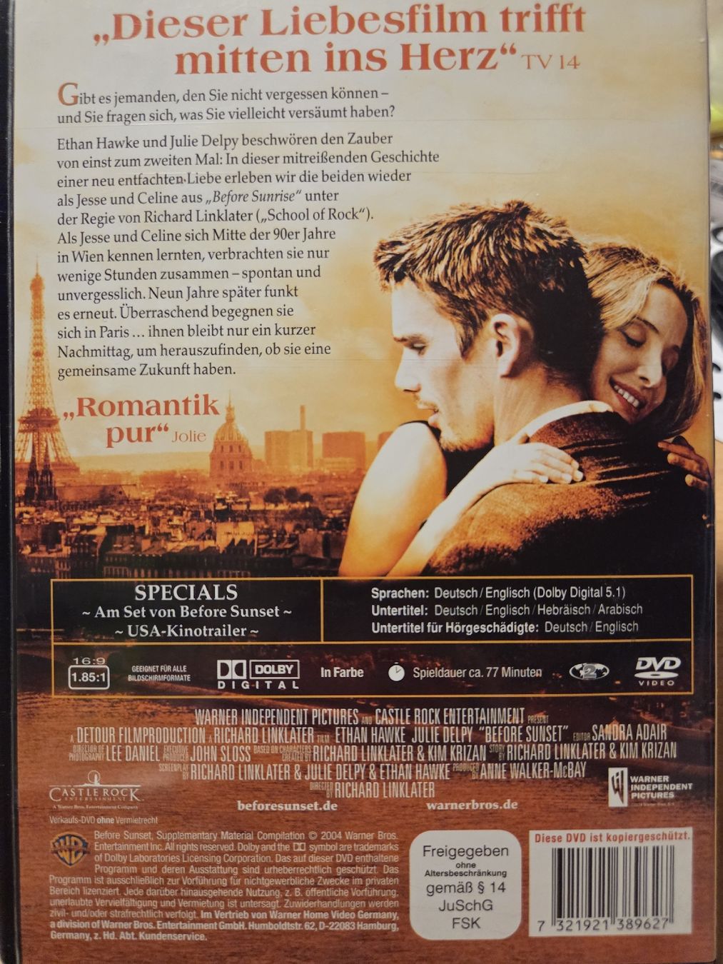 Alle DVDs: before sunset DVD 473 – Gebraucht aus Dintikon von Vexi 1