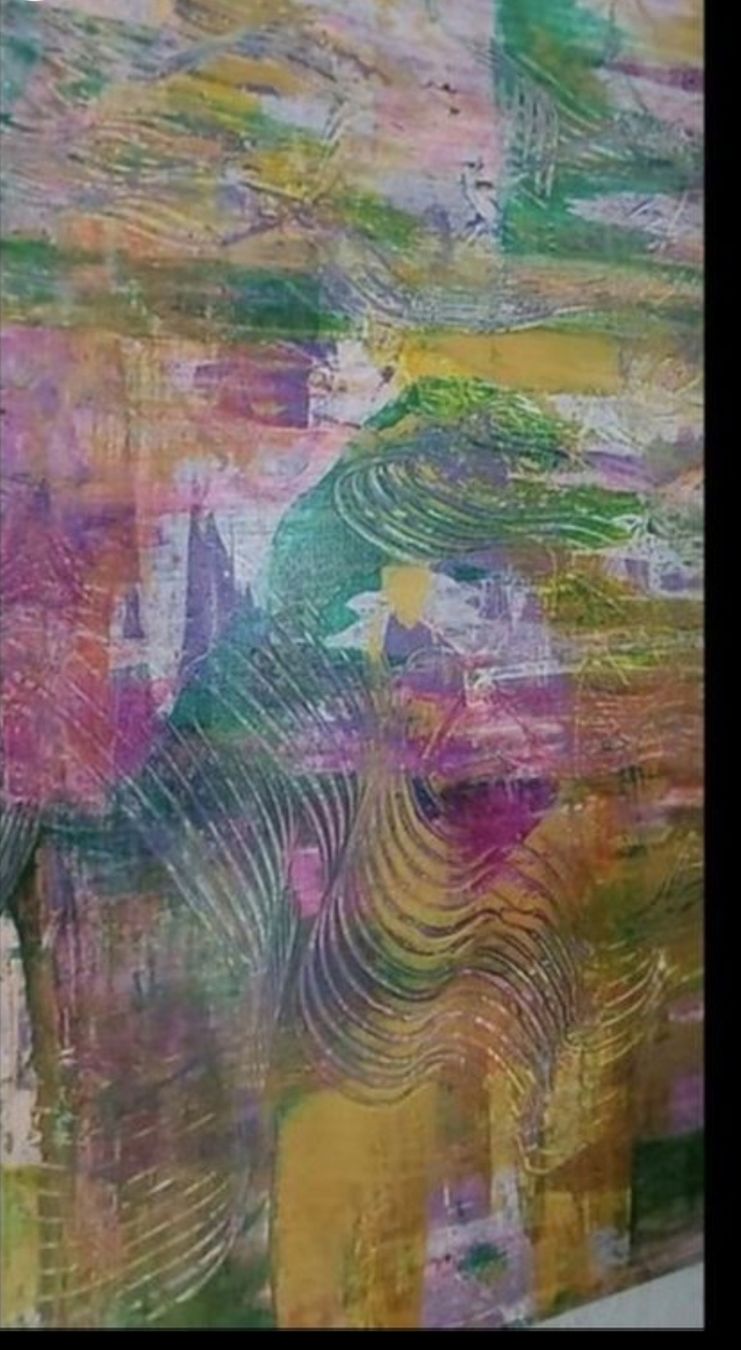 Gemälde: Gemälde, farbenfroh" handmade 100×100 – Neu (gemäss Beschreibung) aus Riehen von Steinbock1970 2