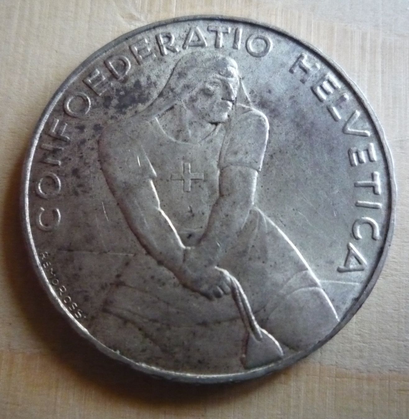 Tutti le monete: 5 Franken Laupen 1939 – Usato da Rieden SG venduto da Sammelfreund