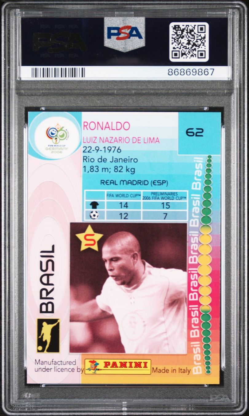 Panini Cartes à collectionner: 2006 PANINI WORLD CUP RONALDO PSA 10 – D'occasion à St. Gallen par Matrix023 1
