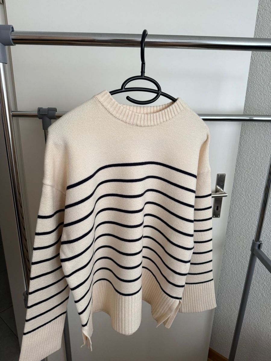 Zara Maglioni & Felpe: Zara Pullover, creme-schwarz gestreift, Gr. S, Top Zustand! – Nuovo (secondo la descrizione) da Dintikon venduto da 2ndhandcloset