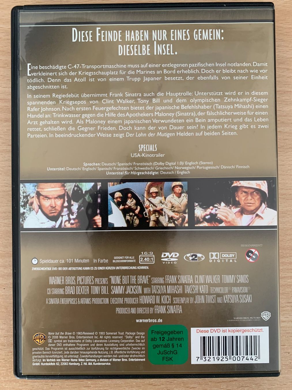 Tutti i DVDs: Der Lohn der Mutigen (None But The Brave) – Usato da Zürich venduto da recordman01 1