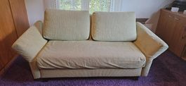 Grüne Cord-Couch (Sit & Sleep) – ideal für Kinderzimmer, WG