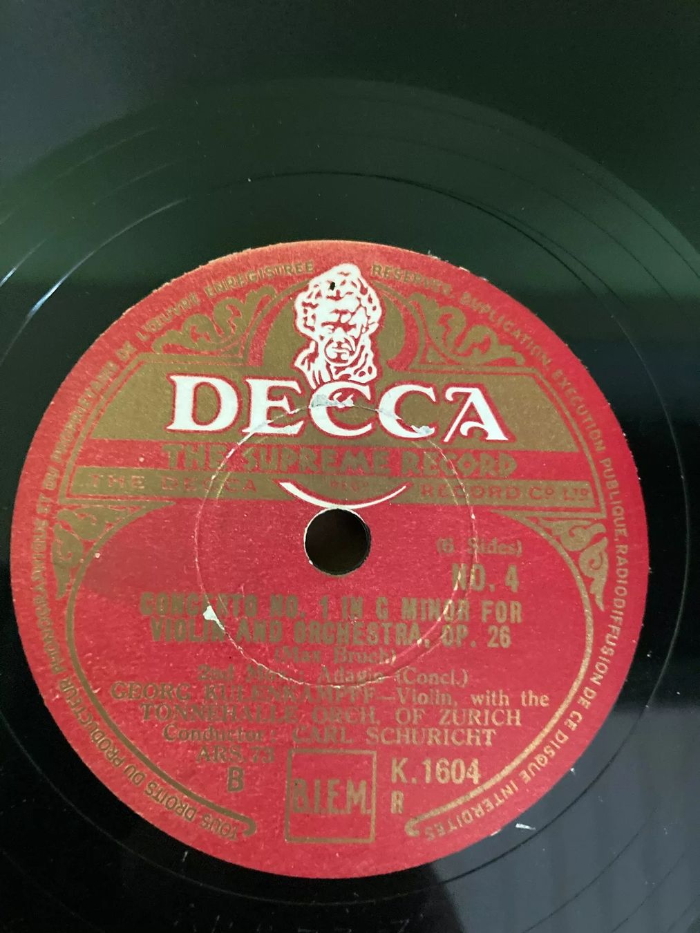 Dischi in vinile: Schellackplatte Bruch Konzert 1 Kulenkampff Decca Set – Usato da Hünenberg See venduto da mhm_7dg7 2