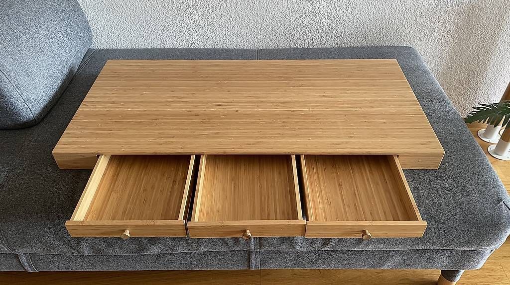 Ikea Schreibtische: IKEA Bambus Schreibtisch – Gebraucht aus Birmensdorf ZH von nic_rrm2